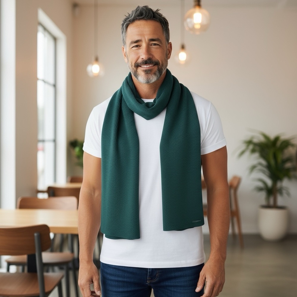 Steve Madden Evelyn Knit Wide Scarf Wrap - Picture 5 of 5